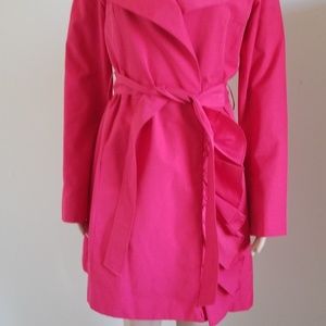 Black Rivet Jackets & Coats - Black Rivet pink trench coat with belt size M Black Rivet Jackets & Coats - Black Rivet pink trench coat with belt size M